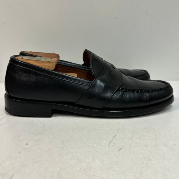NEW HEELS Rancourt & Co. Weltline Penny Loafers Black Handsewn Maine USA 10.5 D - Picture 4 of 12